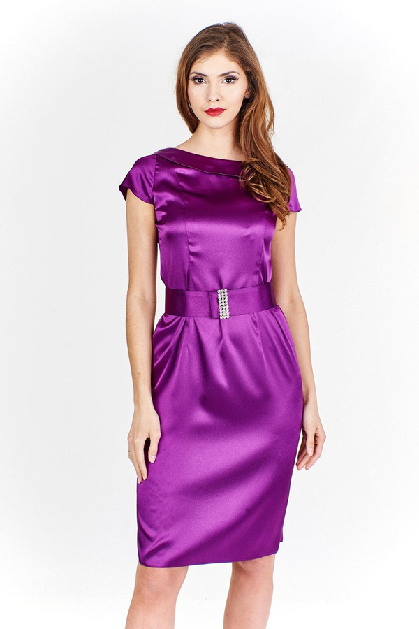 Sukienka FSU199  PURPUROWY