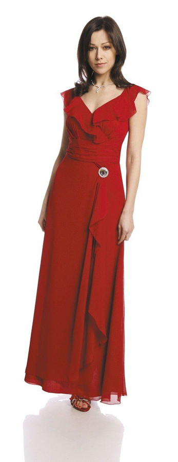 Suknia FSU734 CZERWONY