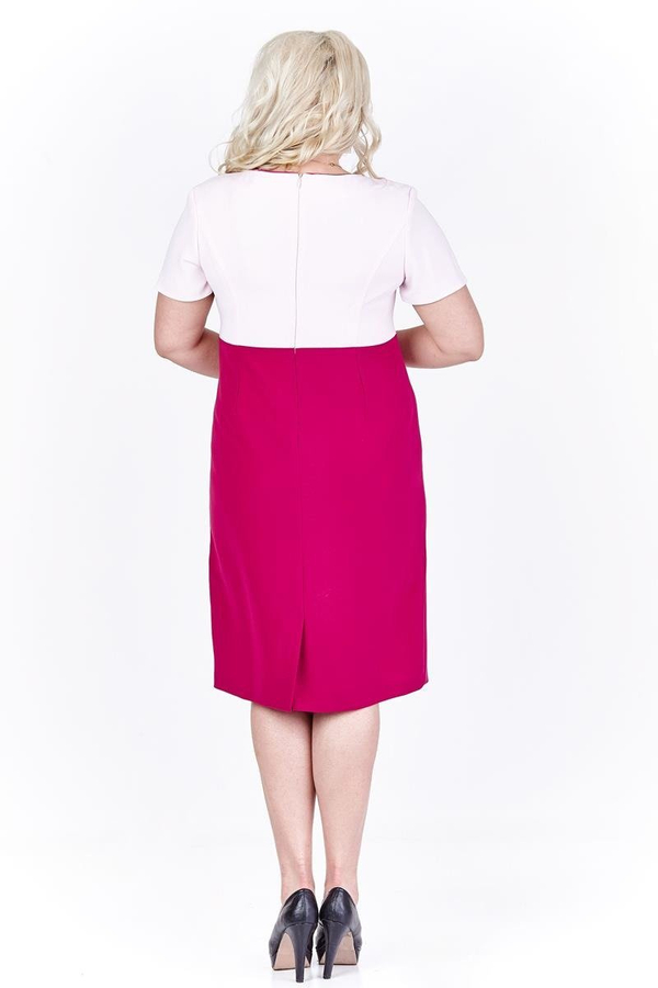 Sukienka FSU897 AMARANTOWY ŚREDNI