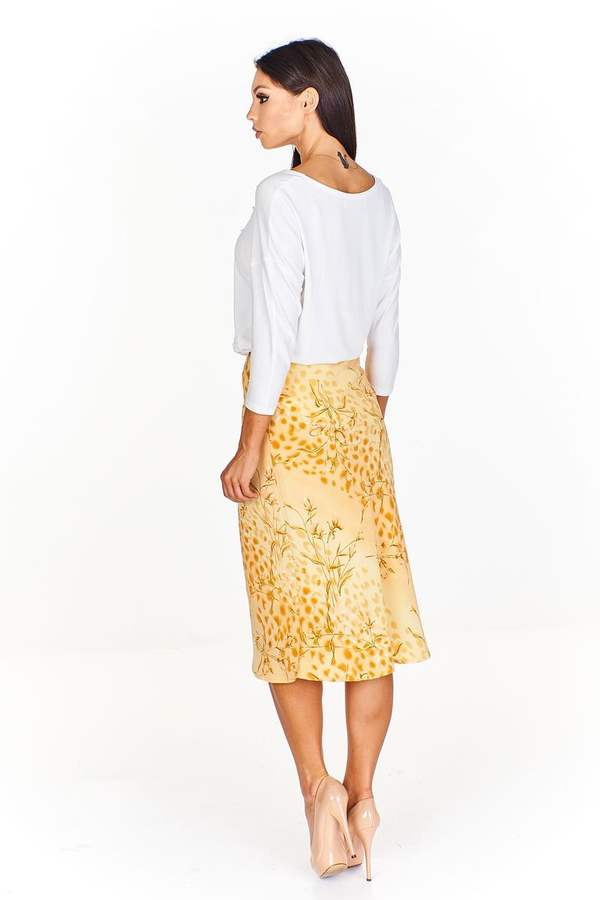 Spódnica FSP771 ŻÓŁTY JASNY