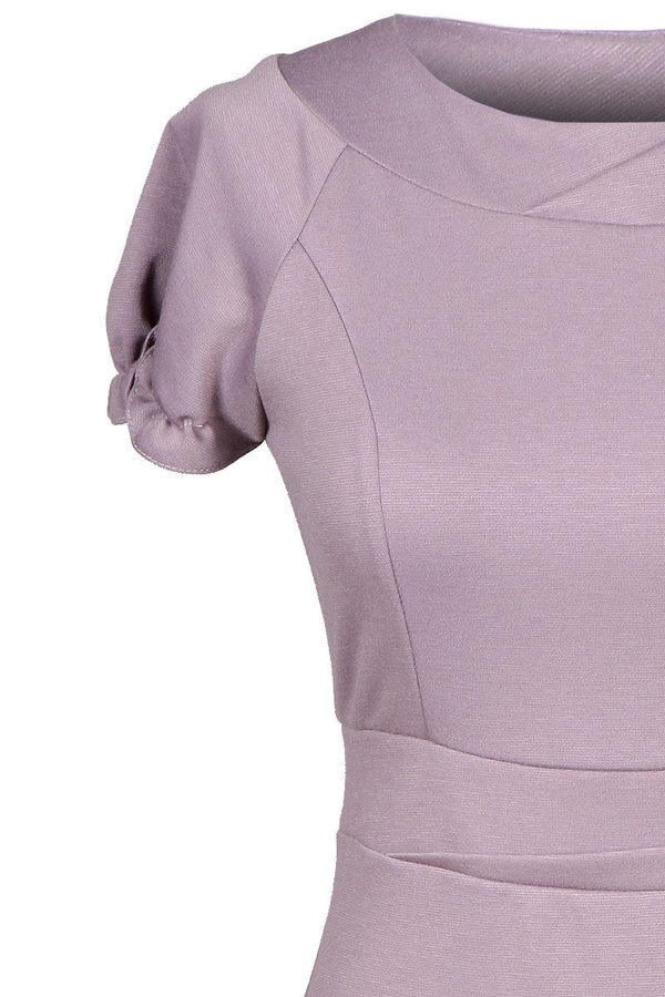 Sukienka FSU238 BEŻOWO RÓŻOWY