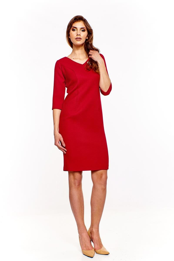 Sukienka FSU964 AMARANTOWY ŚREDNI