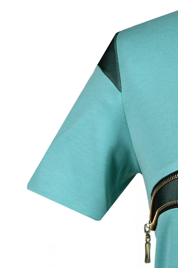 Sukienka FSU349 TURKUSOWY CIEMNY