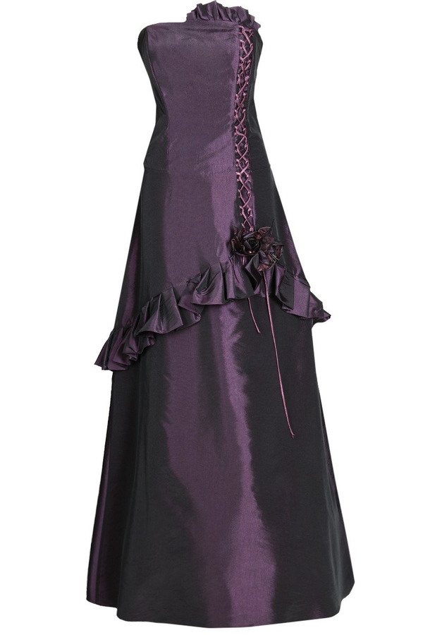 Sukienka FSU136 ŚLIWKOWY CIEMNY