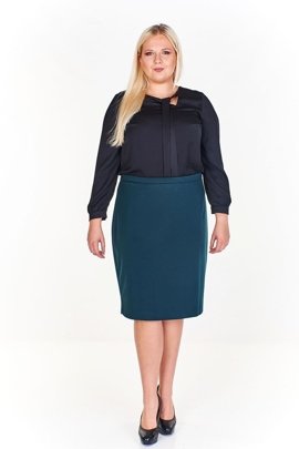 Spódnica FSP641 ZIELONY CIEMNY