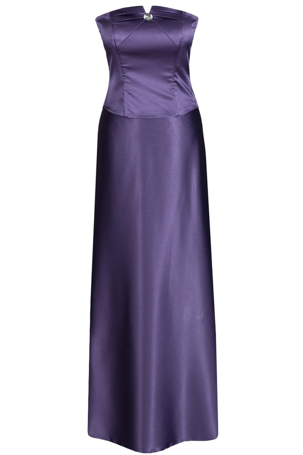 Sukienka FSU088 ŚLIWKOWY JASNY