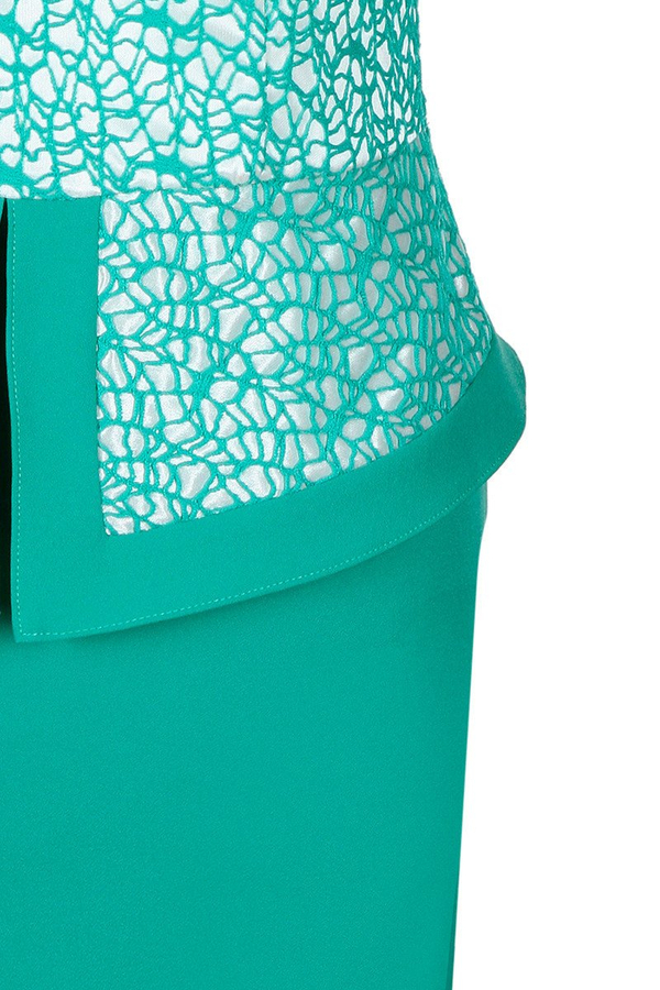 Sukienka FSU403 TRAWIASTY EKRI