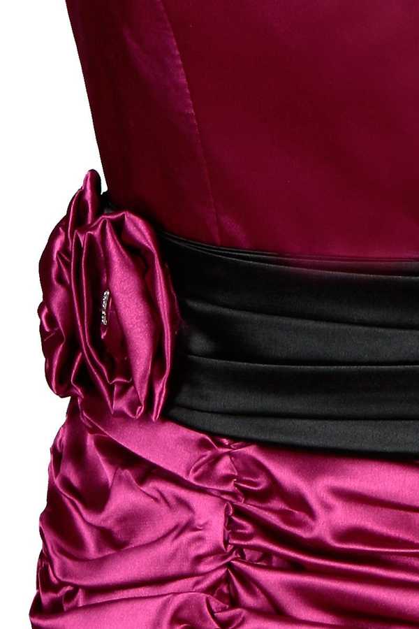 Sukienka FSU190 AMARANTOWY ŚREDNI