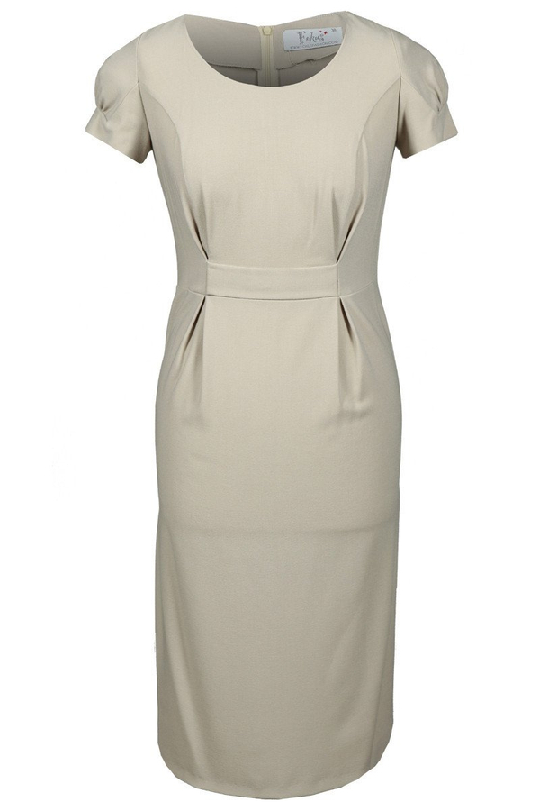 Sukienka FSU665 BEŻOWY