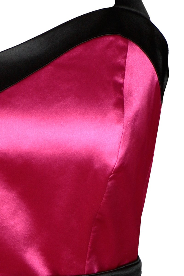 Sukienka FSU190 AMARANTOWY JASNY