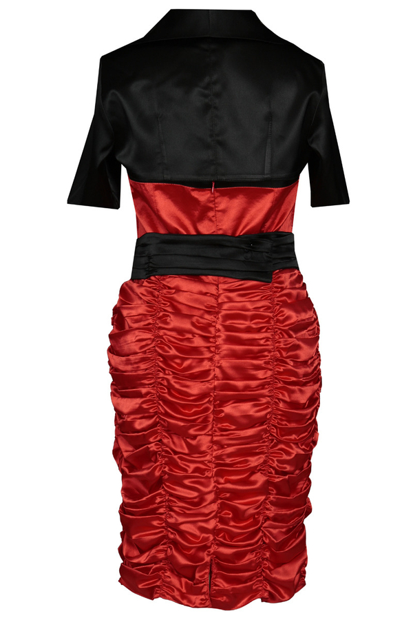 Sukienka FSU190 CZERWONY CEGLASTY