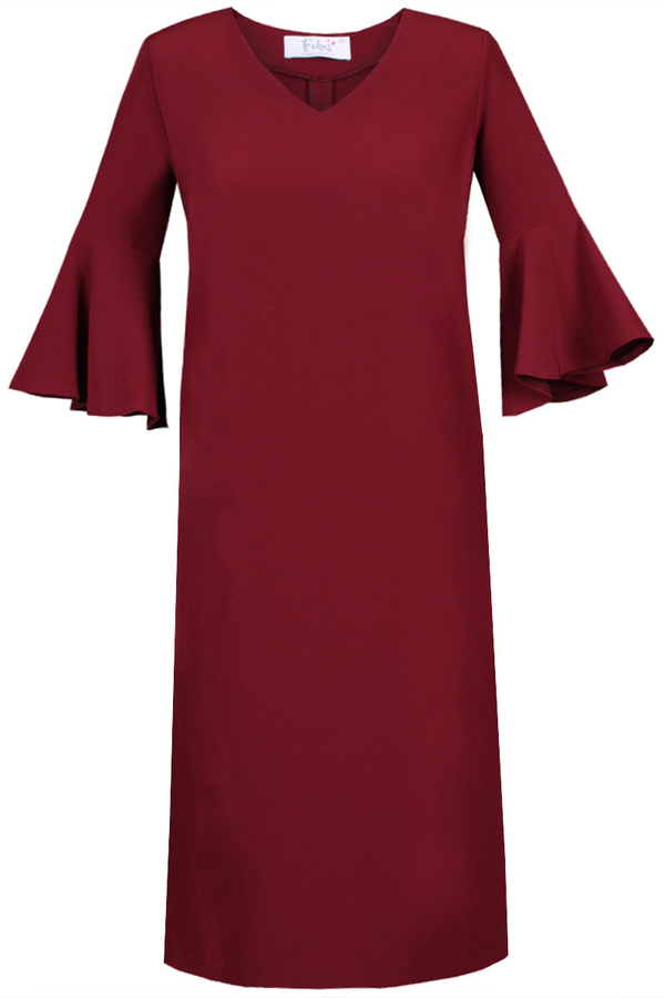 Sukienka FSU879 BORDOWY