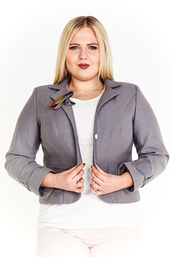 Żakiet FZA647 SZARY