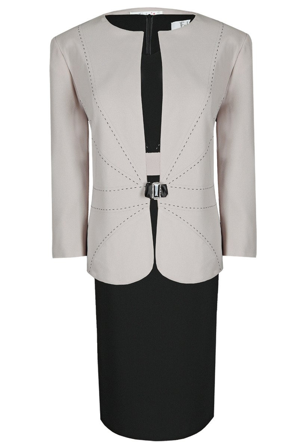 Żakiet FZA912 BEŻOWY + CZARNY