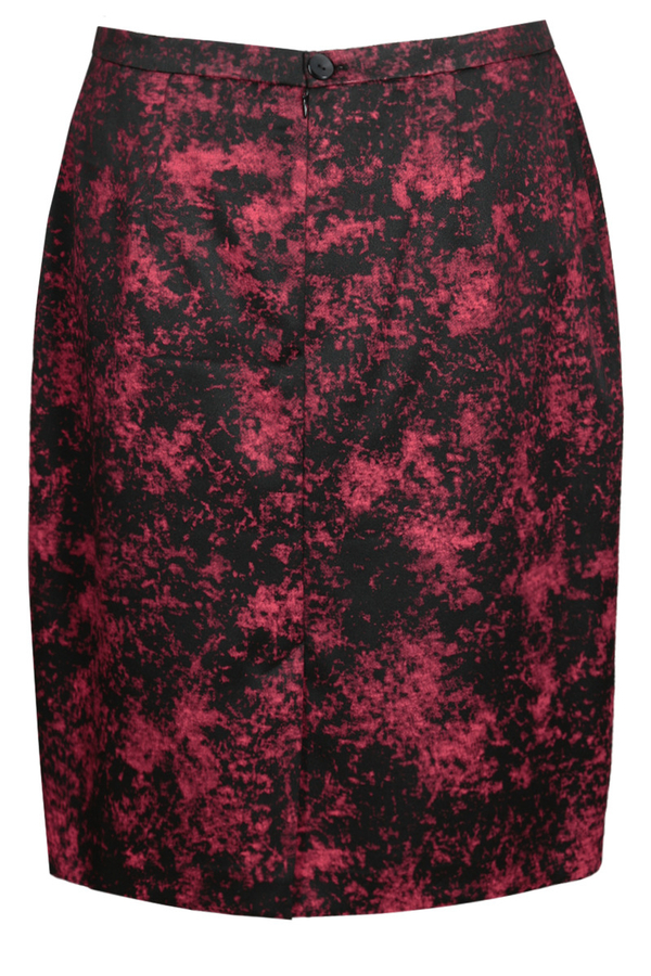 Spódnica FSP641 CZARNY + CZERWONY