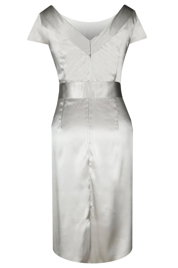 Sukienka FSU199 SZARY JASNY