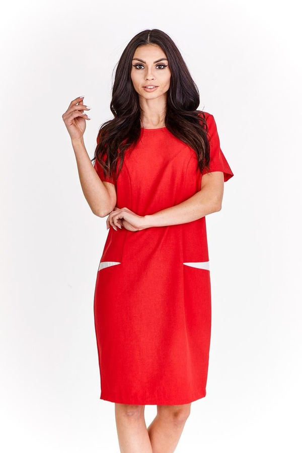 Sukienka FSU1012 CZERWONY