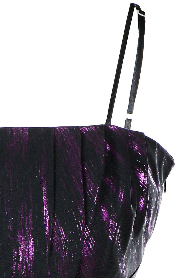 Sukienka FSU117 CZARNY PURPUROWY