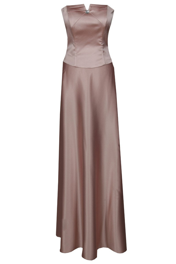 Sukienka FSU088 ŁOSOSIOWY CIEMNY