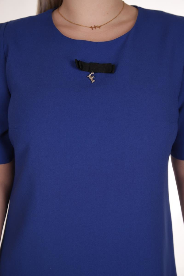 Sukienka FSU768 CHABROWY CIEMNY