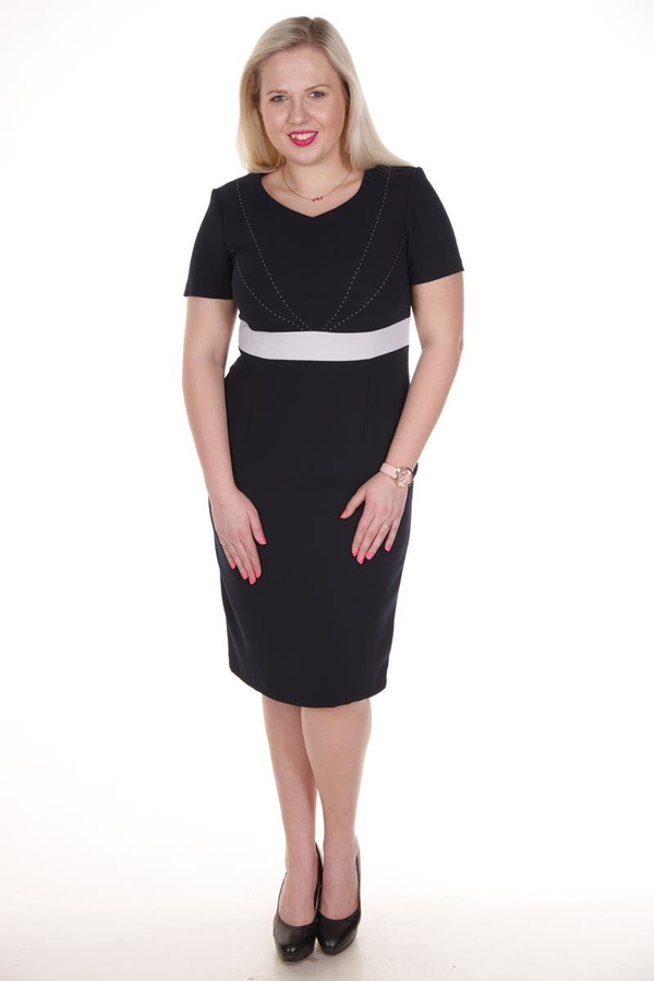 Sukienka FSU911 GRANATOWY + SZARY