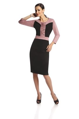 Dress FSU290 NAVY DIRTY PINK