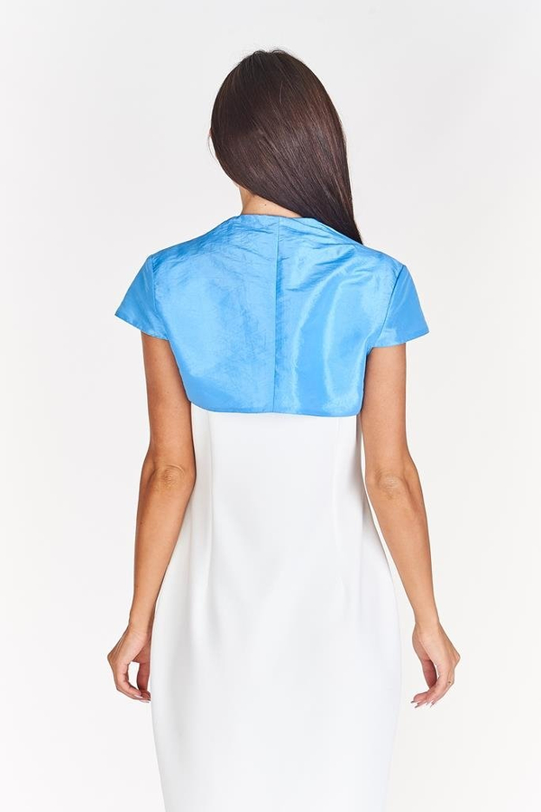 Bolerko FBL172 NIEBIESKI tafta