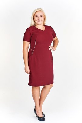 Sukienka FSU869  BORDOWY