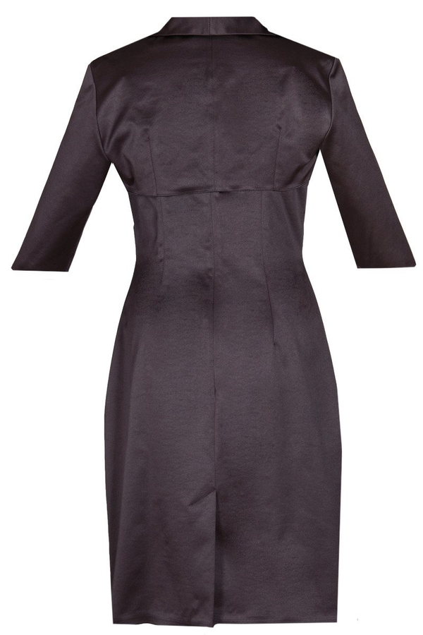 Sukienka FSU201 ŚLIWKOWY CIEMNY