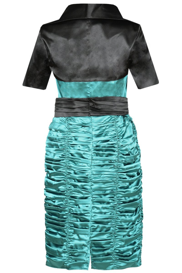 Sukienka FSU190 TURKUSOWY ŚREDNI