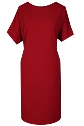 Sukienka FSU1116 CZERWONY MOCNY