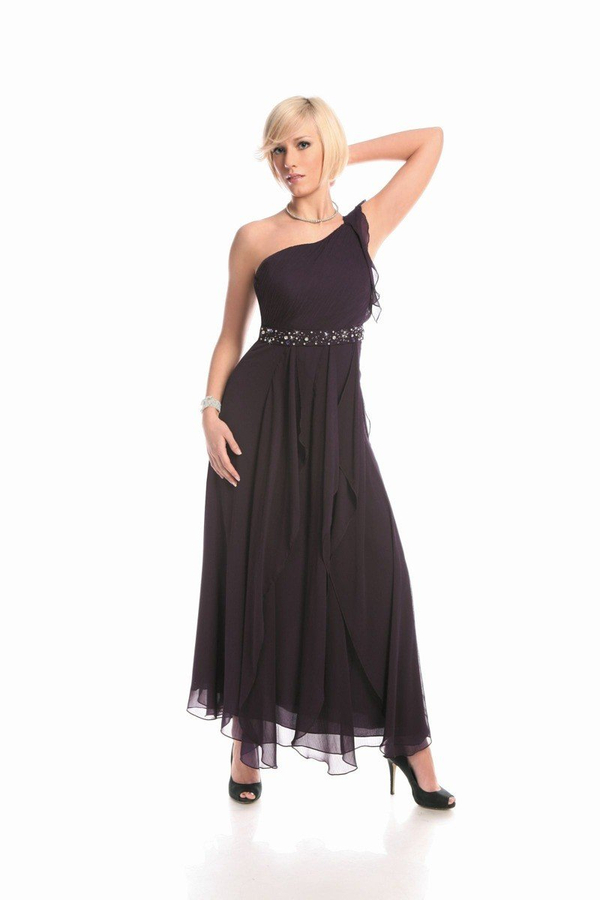 Suknia FSU738 ŚLIWKOWY CIEMNY