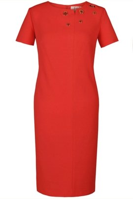 Sukienka FSU1110 CZERWONY MOCNY