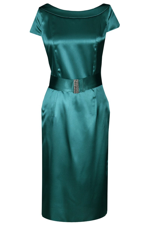 Sukienka FSU199 ZIELONY MORSKI