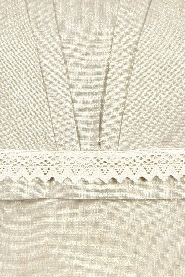 Sukienka FSU926 EKRI + ZŁOTA NIĆ