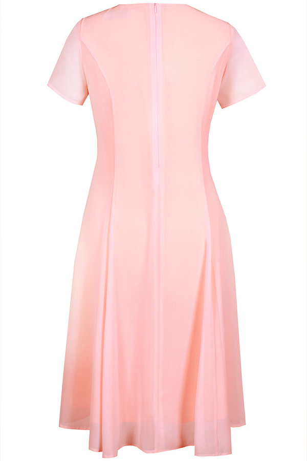 Sukienka FSU1047 ŁOSOSIOWY JASNY