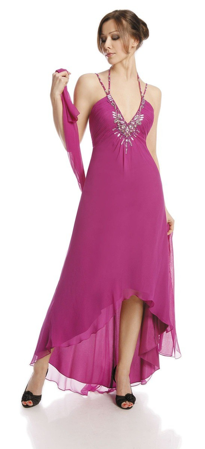 Suknia FSU719 AMARANT CIEMNY