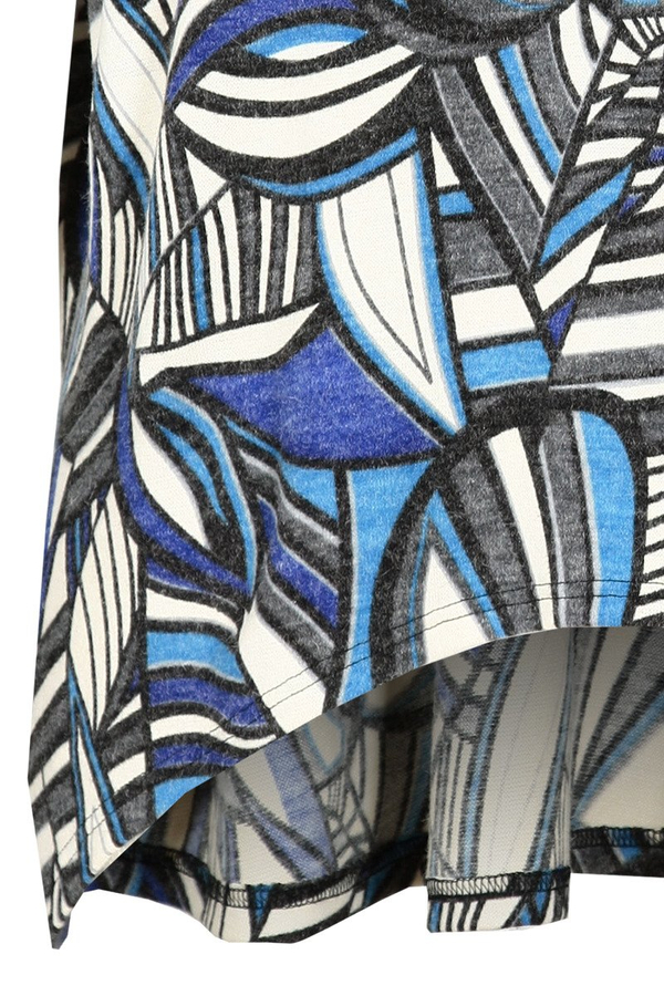 Tunika FTU870 CZARNY + CHABROWY wzór