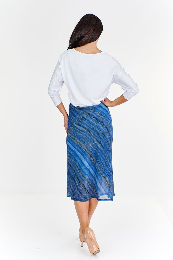 Spódnica FSP771 NIEBIESKI CIEMNY