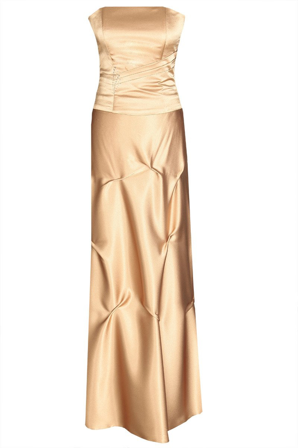 Sukienka FSU019  ZŁOTO STARE