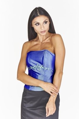 Gorset FGR042 CHABROWY JASNY  tafta