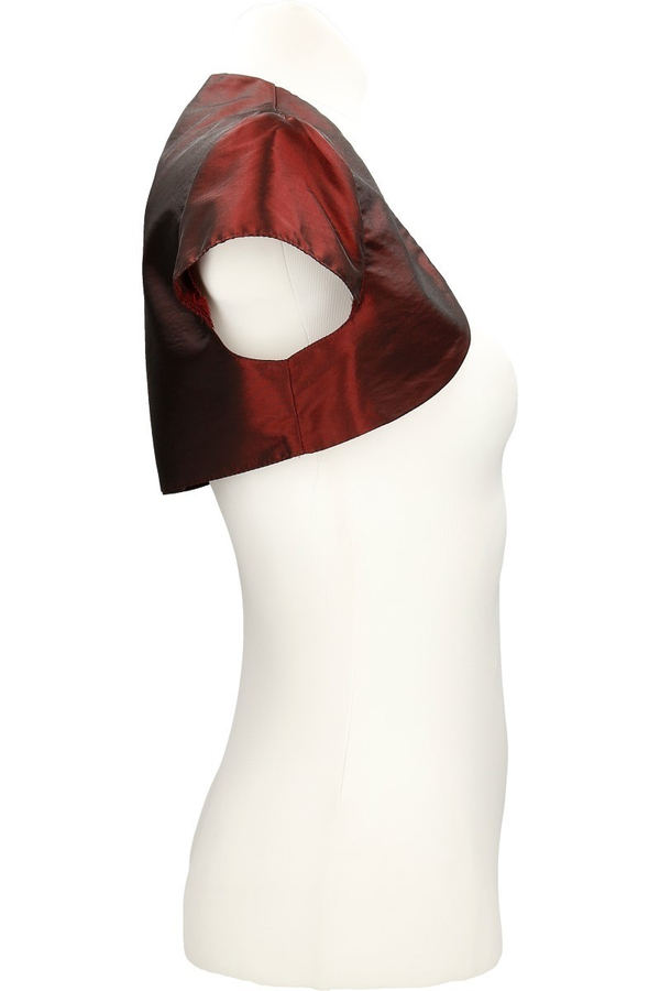 Bolerko FBL172 BORDOWY tafta