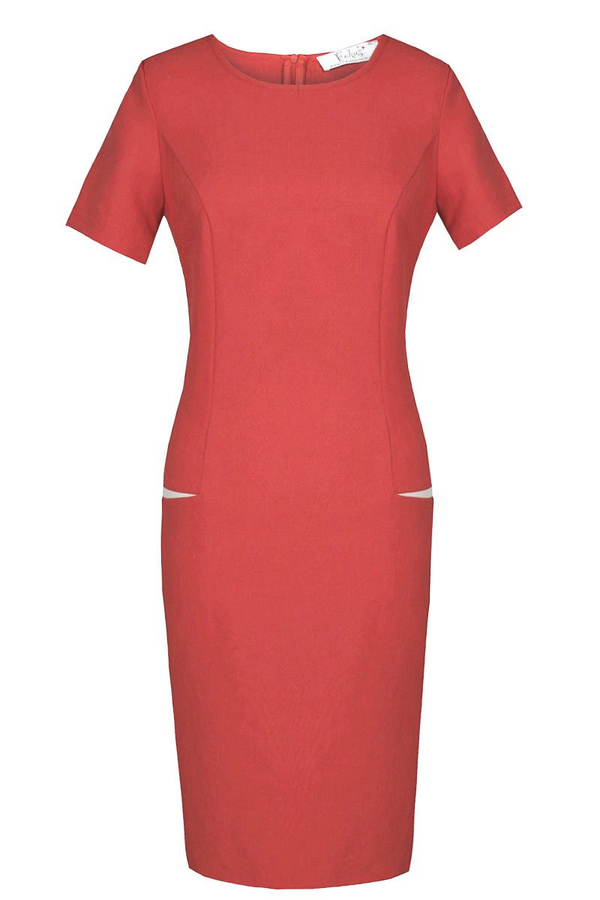 Sukienka FSU1012 CZERWONY