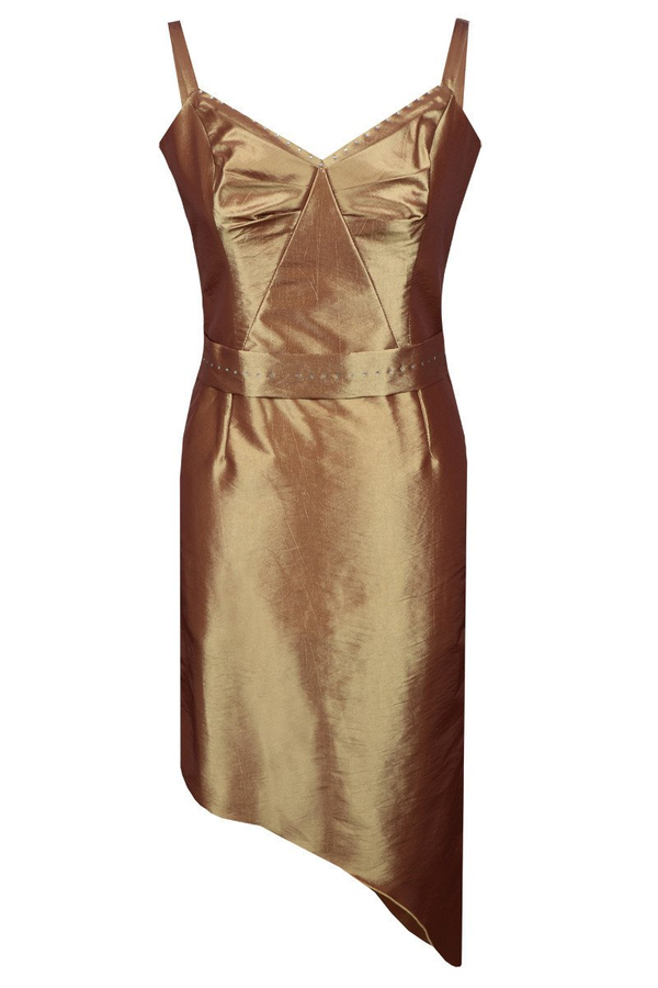 Sukienka FSU155 ZŁOTO STARE