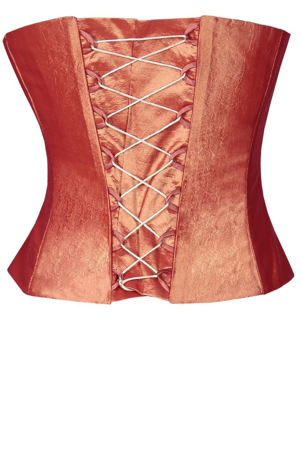 Gorset FGR042  POMARAŃCZOWO-CEGLASTY