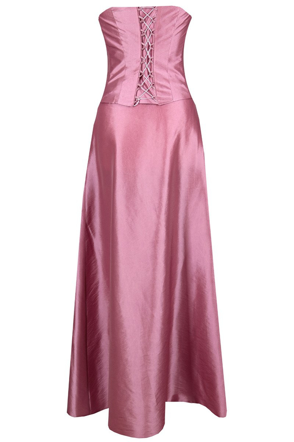 Sukienka FSU087 RÓŻOWY CIEMNY