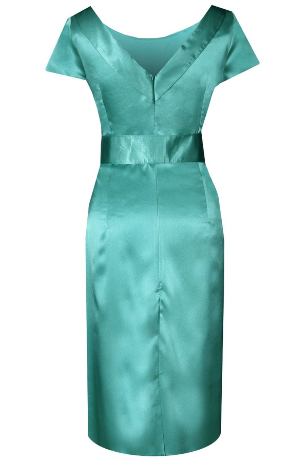 Sukienka FSU199 TURKUSOWY CIEMNY