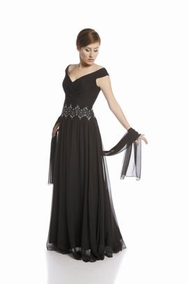 Suknia FSU713 CZARNY