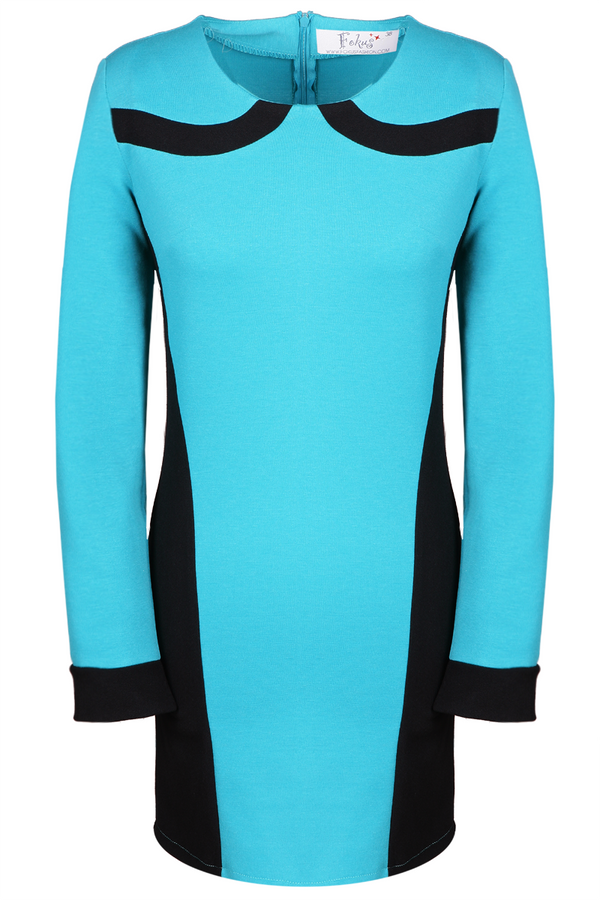 Tunic FTU320 BLACK DARK TURQUISE