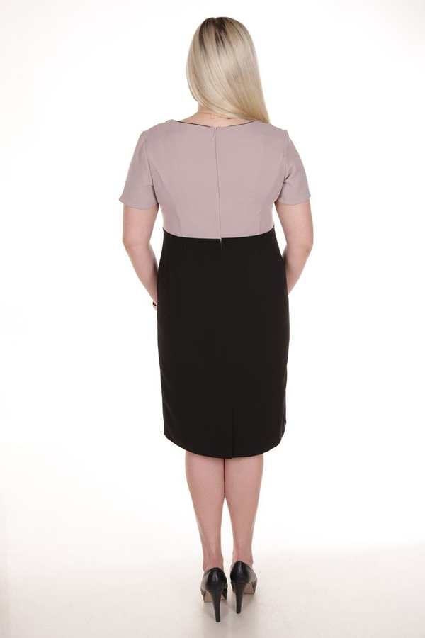 Sukienka FSU897 CZARNY + BEŻOWY